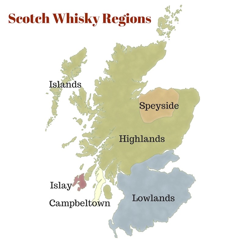 Whisky Regions Of Scotland Map - United States Map